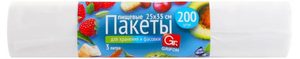 

Пакеты для хранения Grifon Универсальные 3 л, 200 шт
