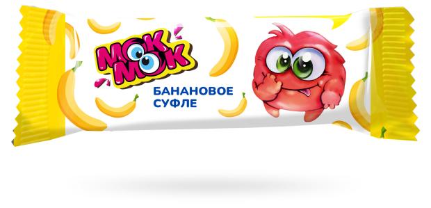 Конфеты МОК-МОК банановое суфле в глазури, 30 г