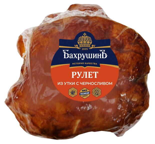 

Рулет варено-копченый БахрушинЪ Утка пикантная с черносливом, вес
