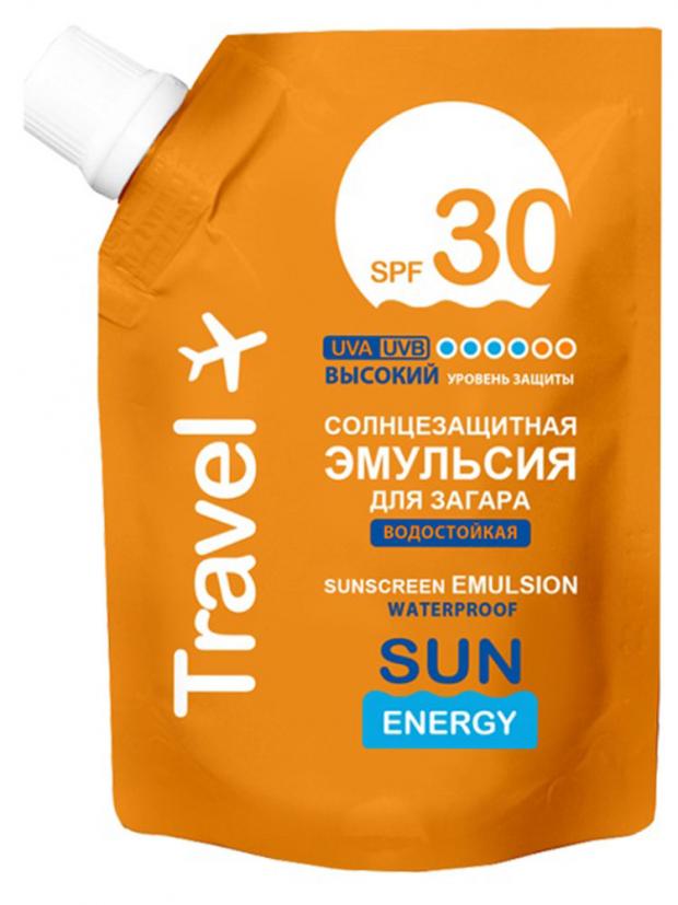 Эмульсия для загара солнцезащитная Sun Energy Travel Spf 30, 90 мл