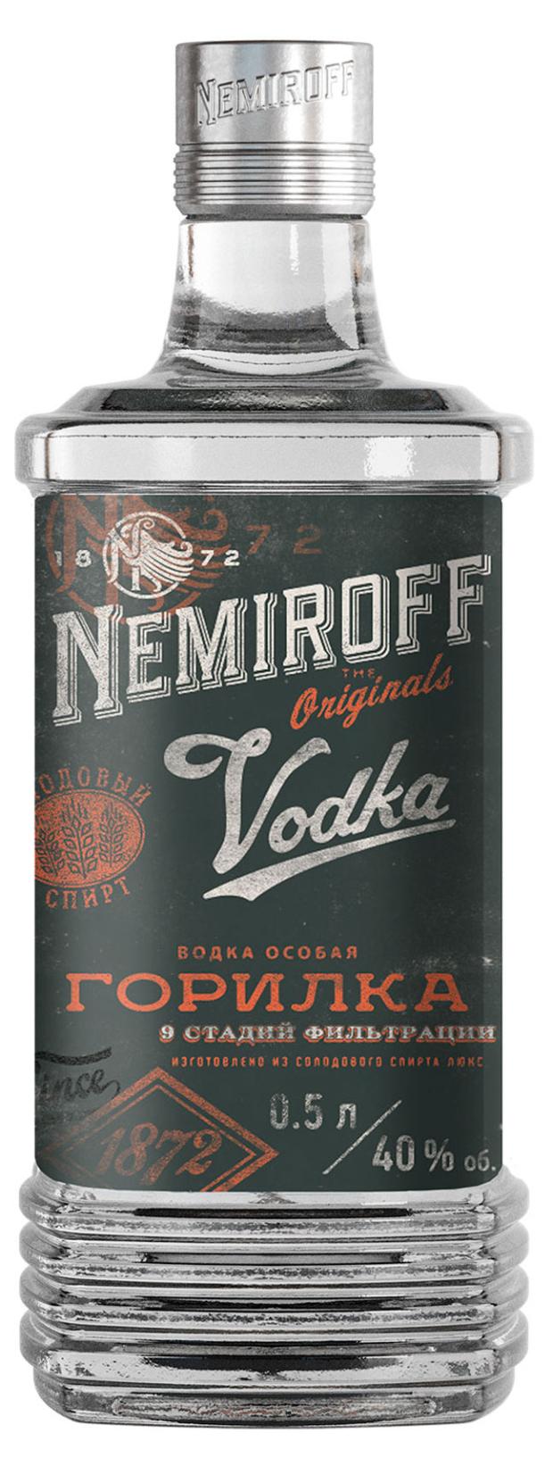 Водка особая Nemiroff Горилка Россия, 0,5 л