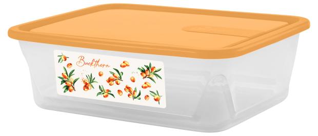 

Контейнер для продуктов Sugar&Spice Honey прямоугольный Облепиха, 0,9 л