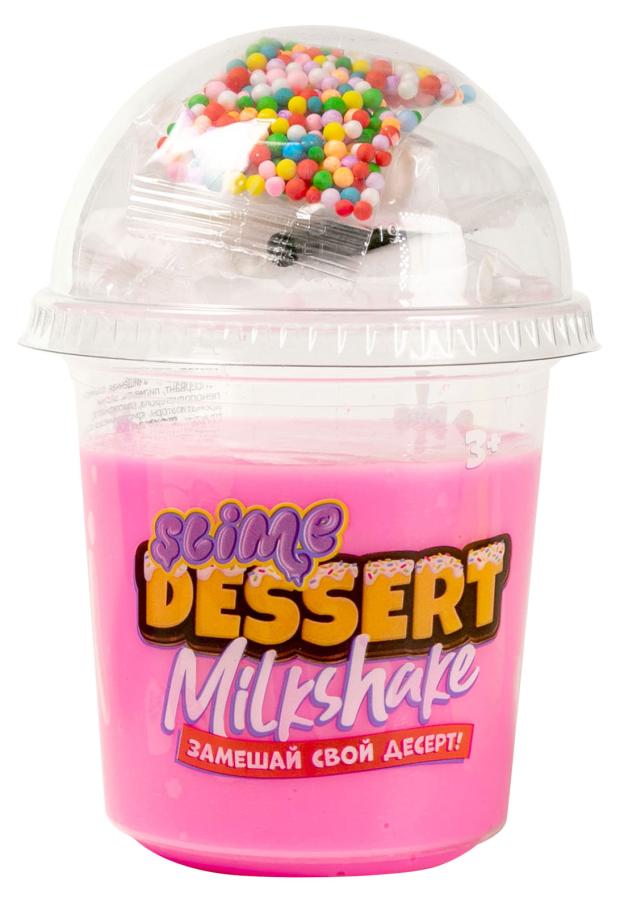 Слайм Slime Dessert Milkshake розовый