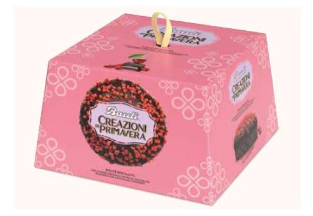 Кулич Bauli Пасхальный в шоколаде с вишней, 550 г