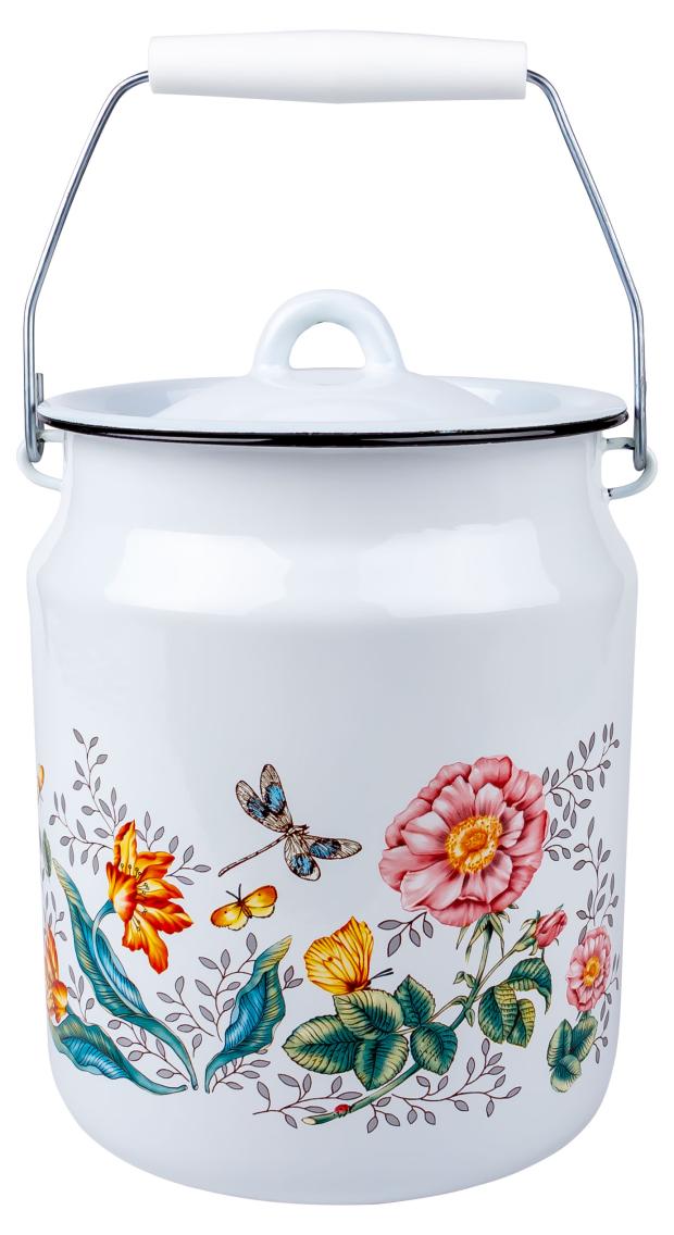

Бидон Actuel эмалированный Les fleurs, 3,5 л