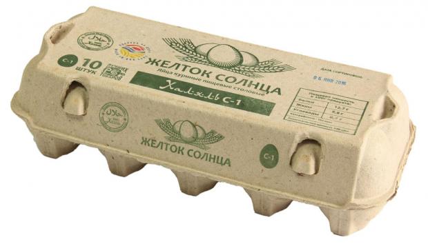 Яйца куриные Желток Солнца Халяль С1, 10 шт