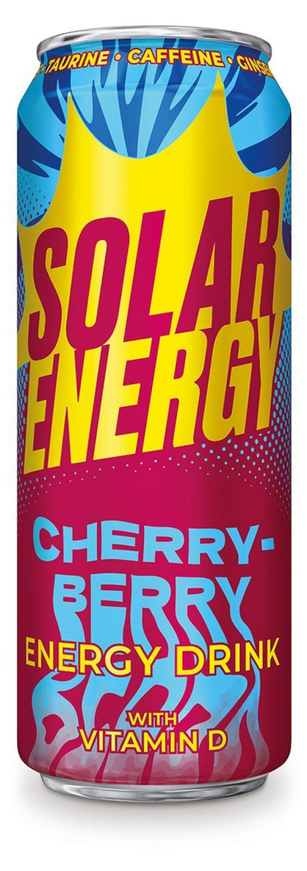 Напиток энергетический Solar Cherry-Berry, 430 мл энергетический напиток red bull the white edition со вкусом кокоса и ягод 0 355 л