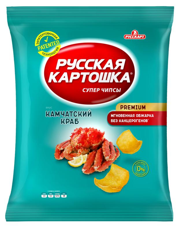 Чипсы Русская картошка со вкусом камчатского краба, 200 г