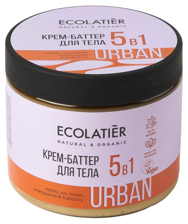 

Крем-баттер для тела Ecolatier 5в1 какао ши кокос макадамия бабассу, 380 мл