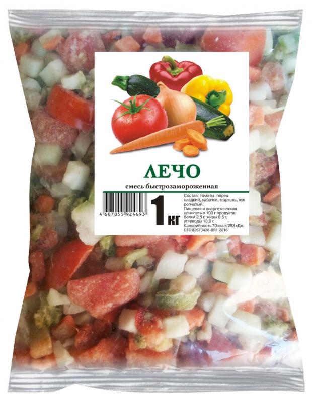 Смесь овощная Русское приволье Лечо замороженное, 1 кг