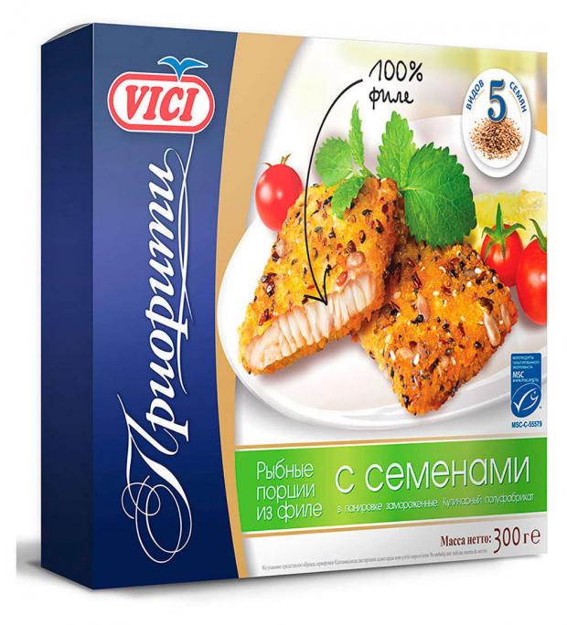 

Рыбное филе VICI Приорити с семенами, 300 г