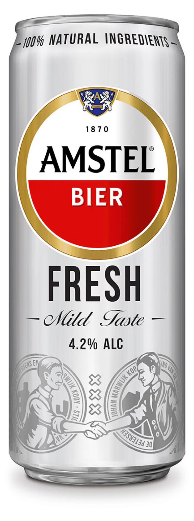 Пиво Amstel Fresh светлое фильтрованное 4,2%, 330 мл