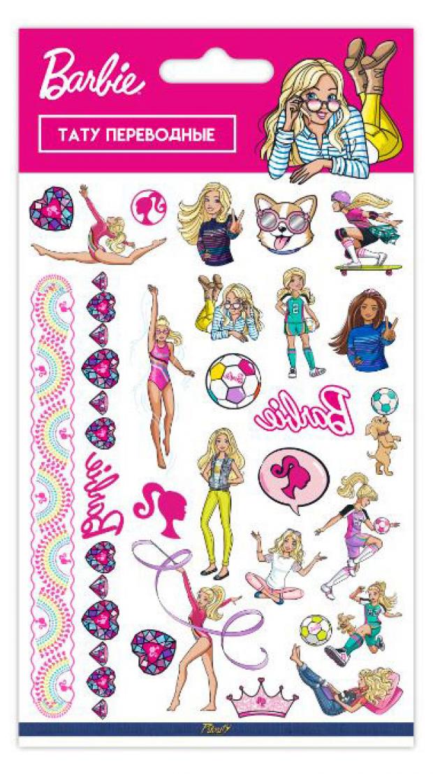 

Наклейки-тату Barbie переводные