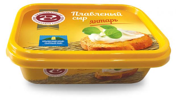 Сыр плавленый Джанкойский сыр Янтарь 55% БЗМЖ, 180 г