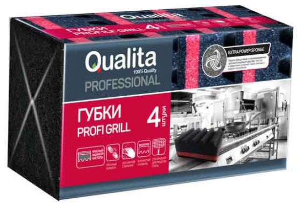 Губки кухонные Qualita Profi Grill, 4 шт