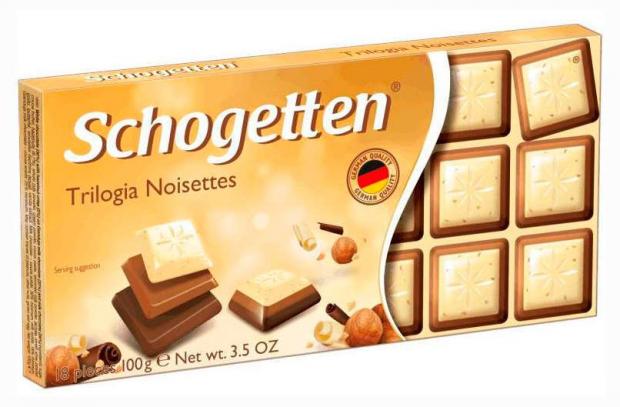 

Шоколад Schogetten Trilogia тёмный молочный и белый, 100 г