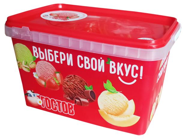 Мороженое ГОСТОВ клубничное БЗМЖ, 600 г