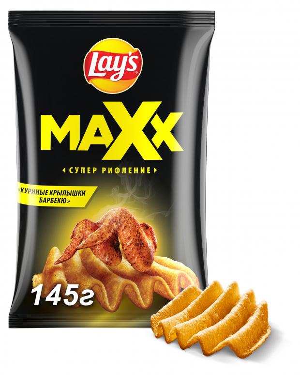 

Чипсы Lay's MAXX куриные крылышки барбекю, 145 г