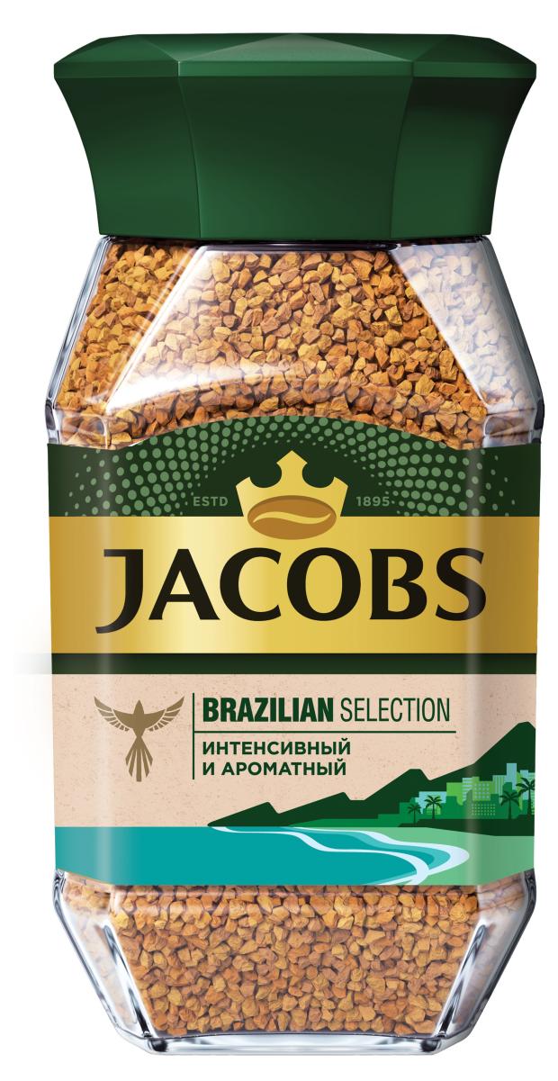 Кофе растворимый Jacobs Brazilian selection, 95 г