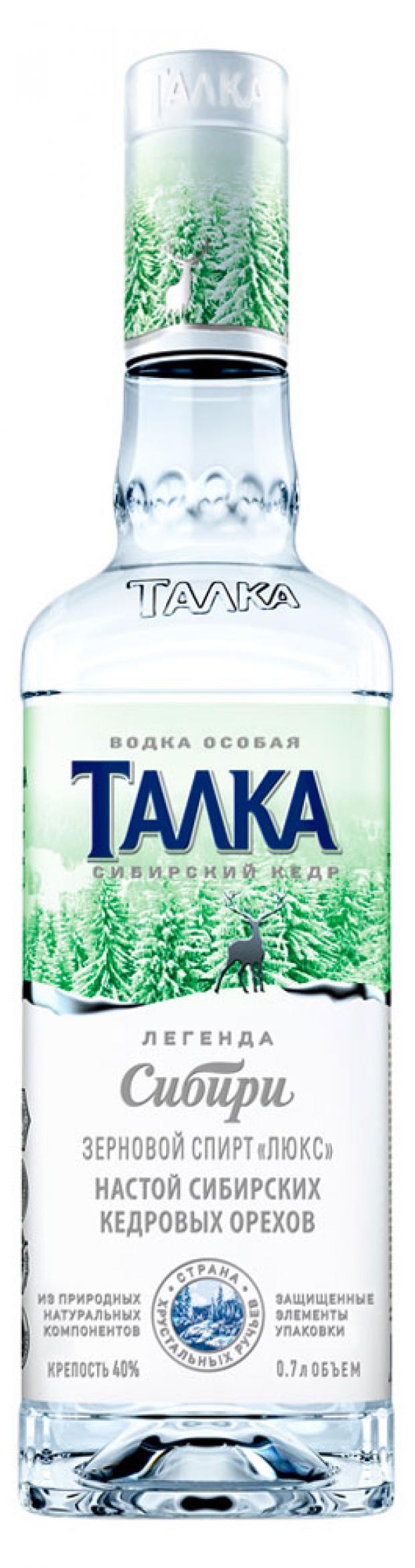 

Водка Талка Сибирский кедр Россия, 0,7 л