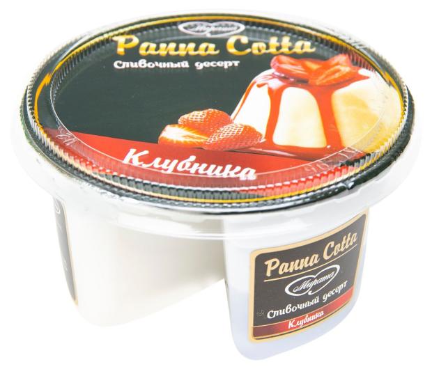 Десерт сливочный Мирата Panna Cotta клубника 10% БЗМЖ, 140 г