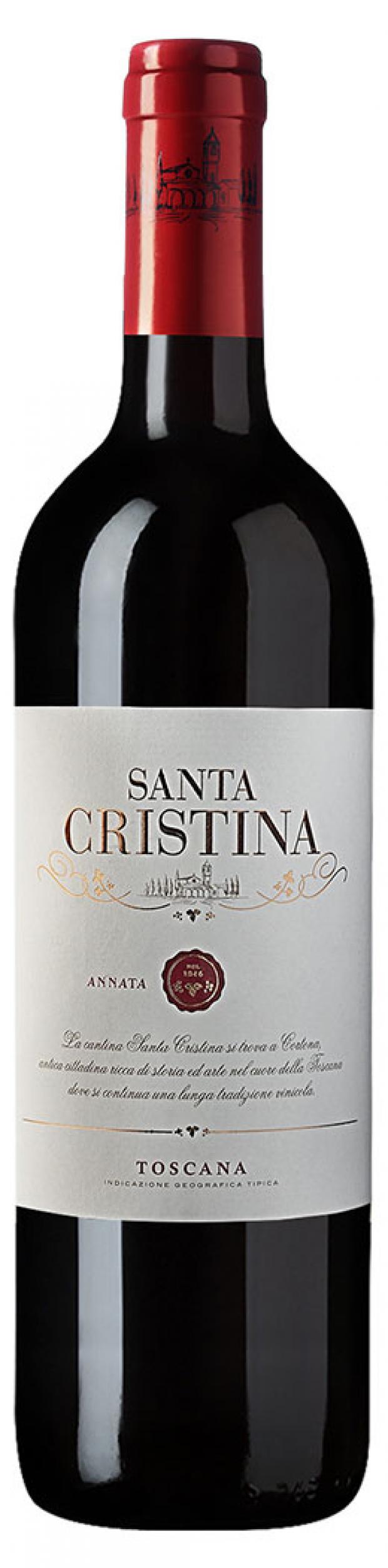 Вино Santa Cristina TOSCANA красное сухое Италия, 0,75 л