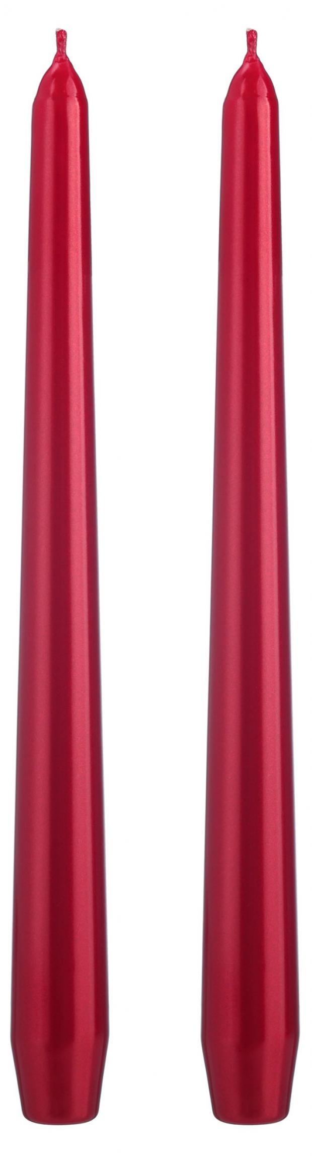 

Свеча Bertek Metallic стержни конические красный 2,1х25 см, 2 шт