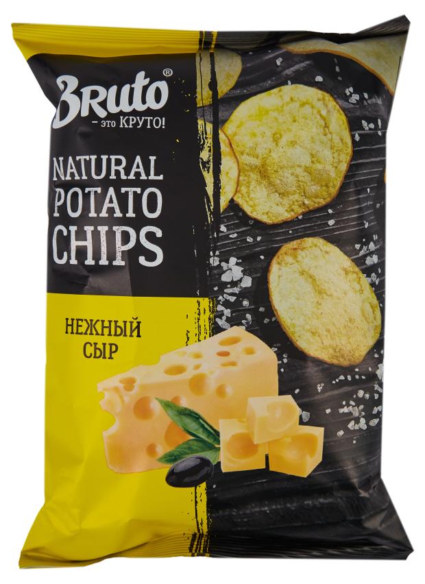 

Чипсы картофельные Bruto нежный сыр, 60 г