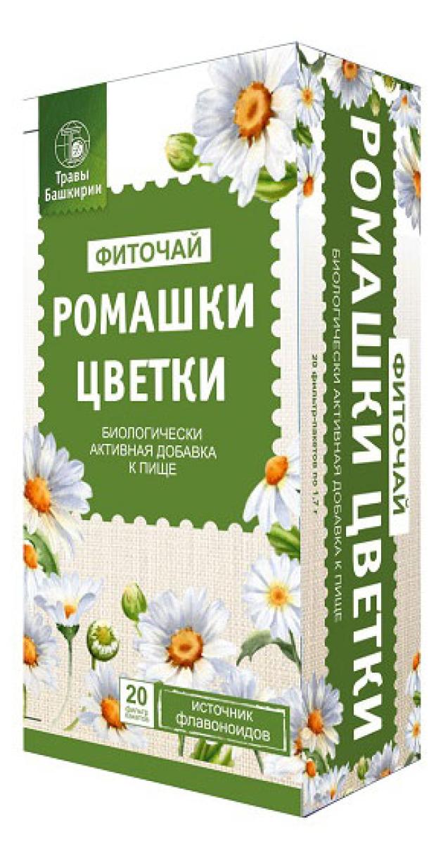 Фиточай Травы Башкирии Цветки ромашки, 1,7 г х 20 шт
