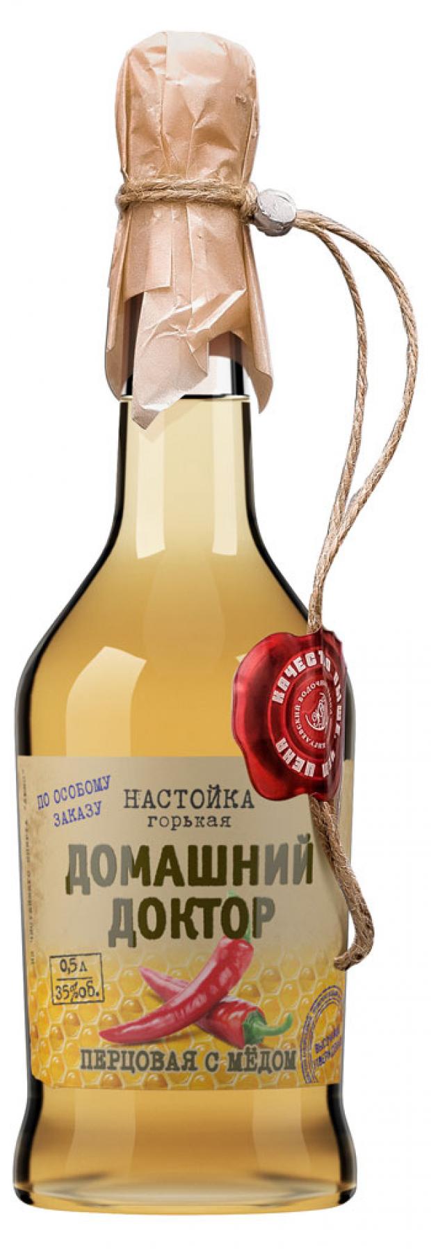 Настойка горькая Домашний Доктор Перцовая с медом Россия, 0,5 л