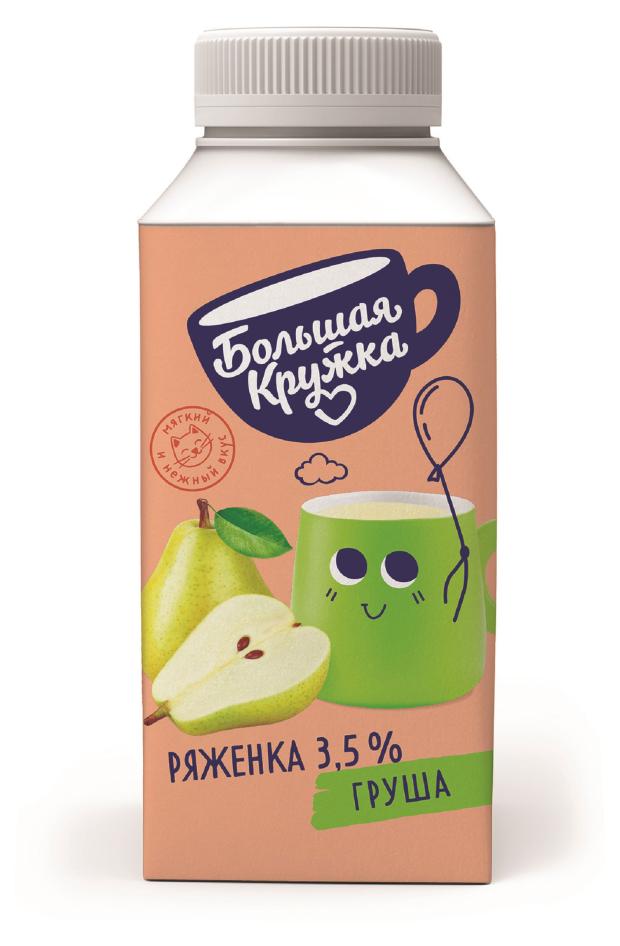 Ряженка Большая кружка Груша 3,5% БЗМЖ, 280 г