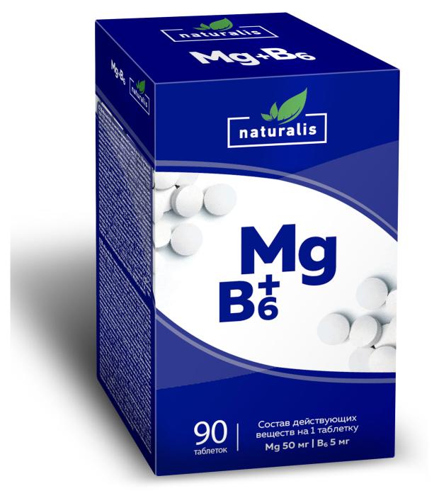 

Комплекс витаминов для нервной системы Naturalis Магний+В6 таблетки, 90 шт
