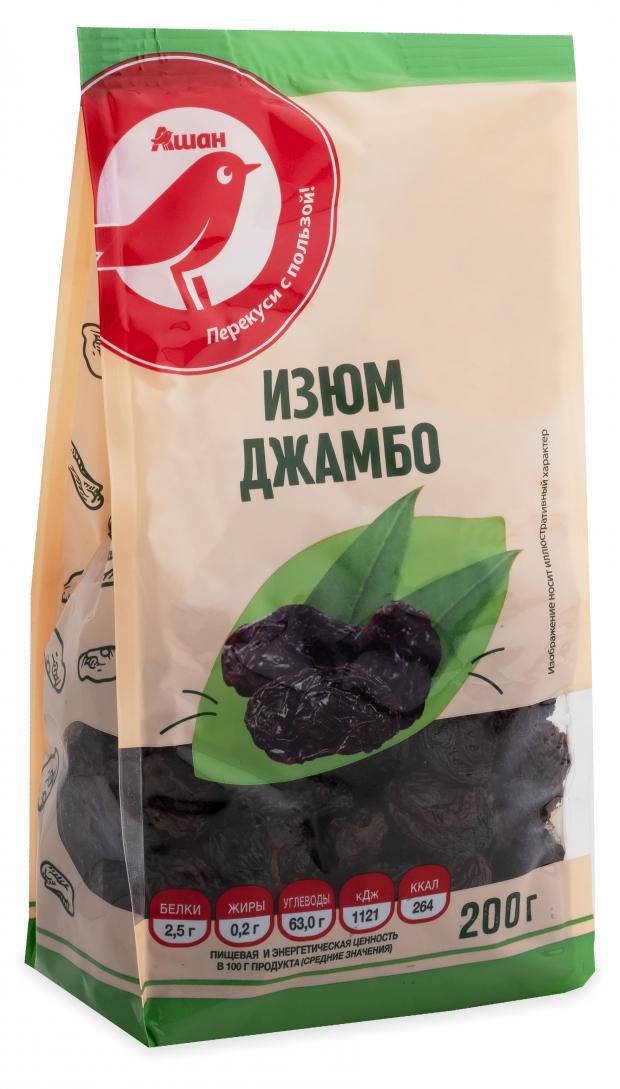 изюм organic food джамбо золотой 200 г Изюм джамбо АШАН Красная птица, 200 г