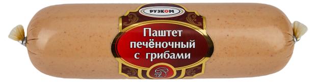 Паштет Рузком печеночный с грибами, 250 г паштет экошеф 250 г львовский гост ж б ключ