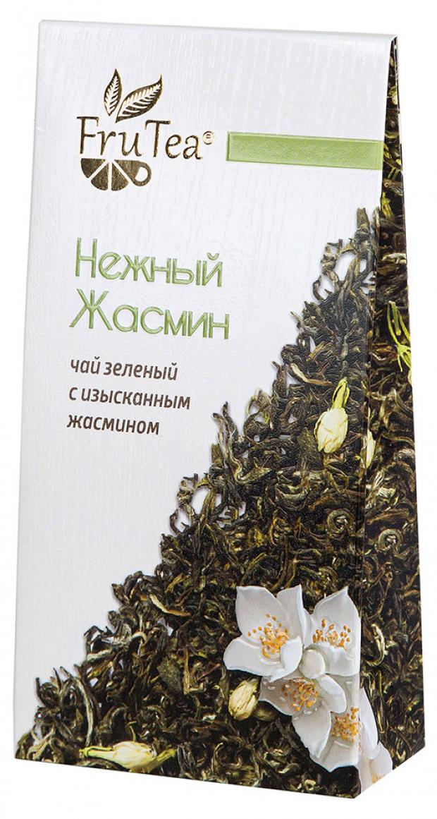 Чай зелёный Fru Tea Нежный Жасмин листовой, 50 г чай чёрный tea berry fru tea шоколадный апельсин листовой 50 г