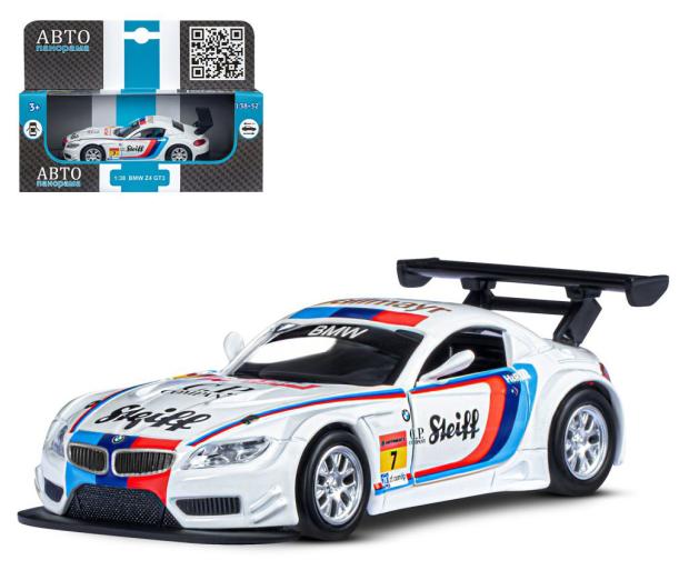 Машинка металлическая Автопанорама BMW Z4 GT3_M6, 1 шт в ассортименте