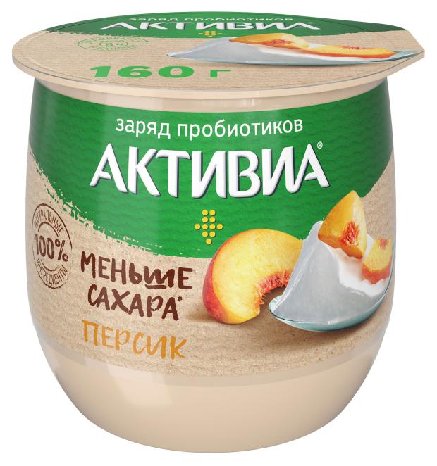 

Йогурт Активиа термостатный персик 1,7% БЗМЖ, 160 г