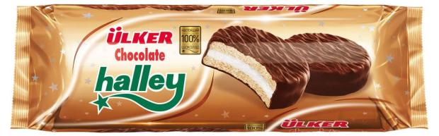 

Печенье-сэндвич Ulker Halley с маршмеллоу в шоколаде, 224 г