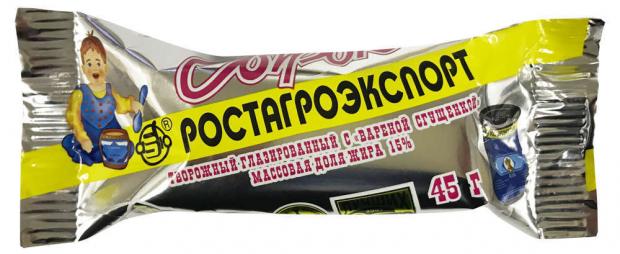 

Сырок творожный «Ростагроэкспорт» с вареной сгущенкой 15%, 45 г