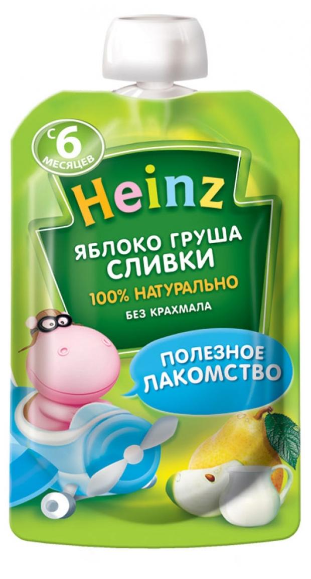 

Пюре Heinz яблоко-груша-сливки с 6 мес., 90 г