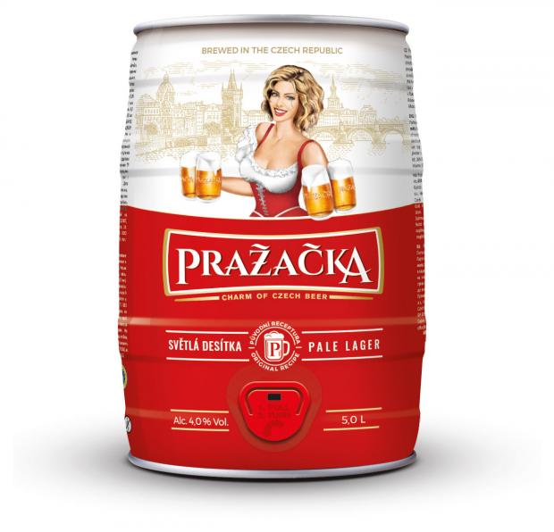 Пиво Prazacka Svetle светлое фильтрованное 4%, 5 л