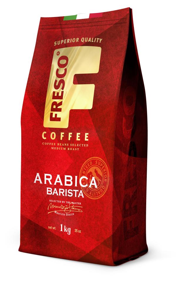 кофе fresco arabica barista зерно пакет 1000 г Кофе в зернах Fresco Arabica Barista, 1 кг