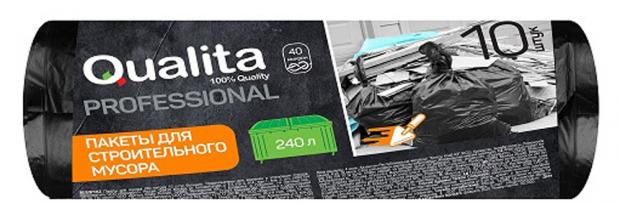 

Мешки для мусора Qualita особопрочные 240 л, 10 шт