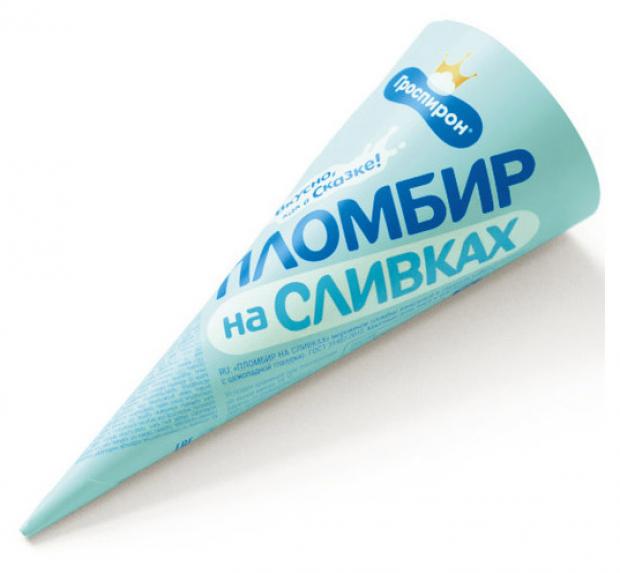 Мороженое пломбир Гроспирон на сливках, 110 г