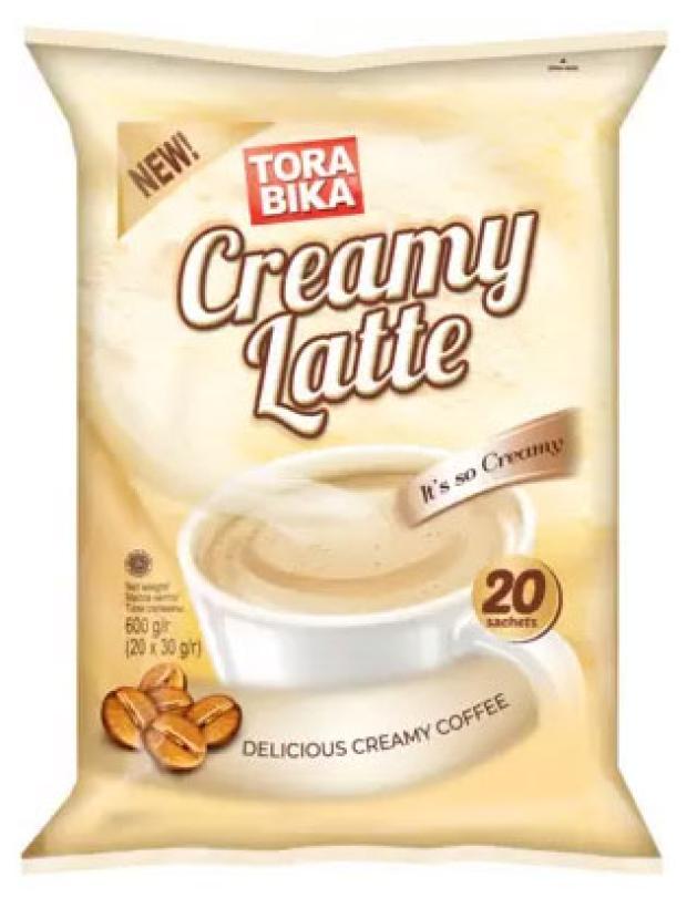 Кофе растворимый Torabika Creamy Latte, 20 шт х 30 г напиток кофейный torabika cream latte растворимый 30 г