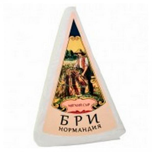 Сыр мягкий Нормандия Brie с белой плесенью 50% БЗМЖ, 100г