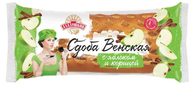 Сдоба Аладушкин Венская с яблоком и корицей, 200 г