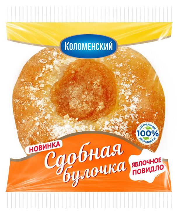

Булочка сдобная Коломенское с яблочной начинкой, 60 г