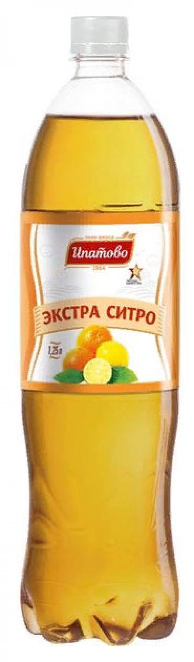 Напиток газированный Ипатово Экстра-ситро безалкогольный, 1,25 л