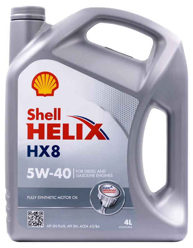 

Масло моторное Shell Helix HX 8 синтетическое 5W-40, 4 л